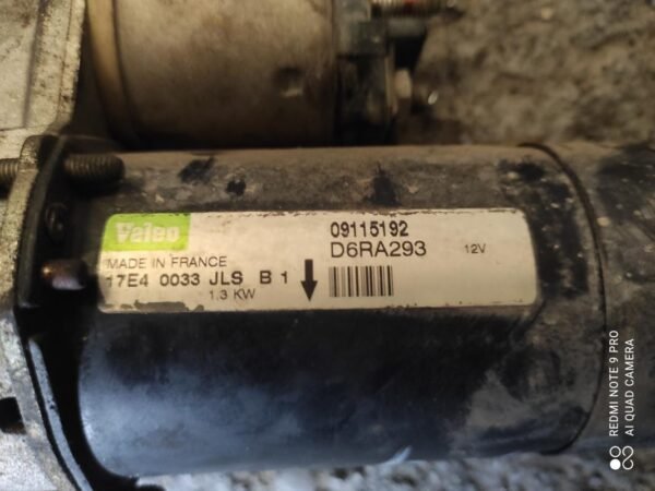 Motor de arranque Opel Astra H 1.4i 16V (90 cv) - Imagen 2