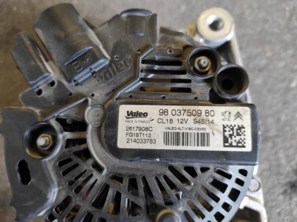 Alternador Citroen C4 I Grand Picasso (Fase II, 2010) 2.0 HDI (150 cv) - Imagen 3
