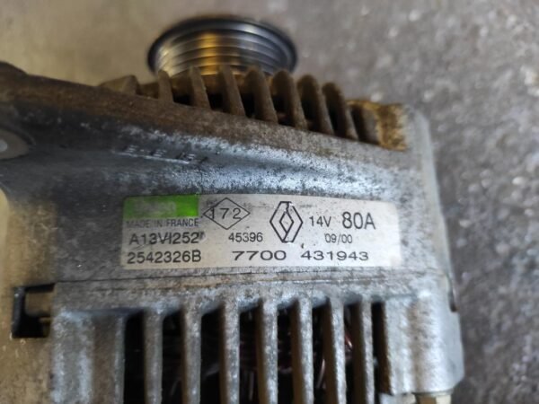 Alternador Renault Megane I Coupe (Fase II, 1999) 1.9 dTi (98 cv) - Imagen 4