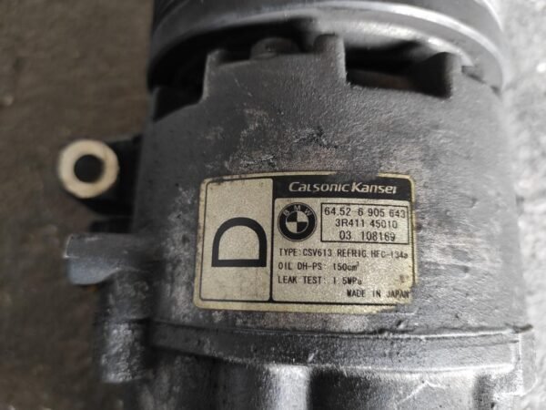 Compresor aire acondicionado Bmw Serie 3 (E46, 2001) 320d (150 cv) - Imagen 3
