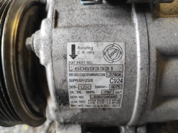 Compresor aire acondicionado Alfa Romeo 159 Sportwagon 1.9 JTDM (150) - Imagen 4