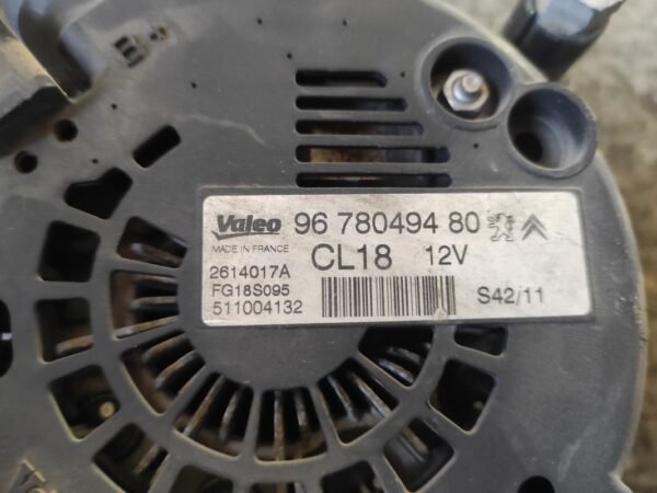 Alternador Citroen C5 II Tourer (Fase I, 2008) 2.2 HDi (204 cv) FAP Automatico - Imagen 4
