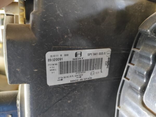 Faro izquierdo Seat Altea XL (Versión 2009) 1.6 TDI (90 cv) - Imagen 3