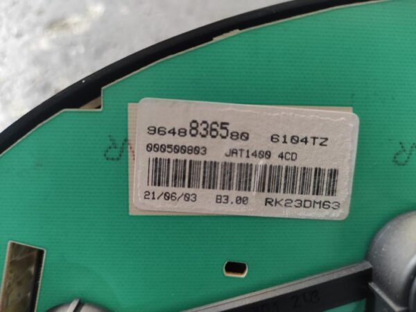 Cuadro de instrumentos Peugeot 206 1.4 HDi (68 cv) - Imagen 3