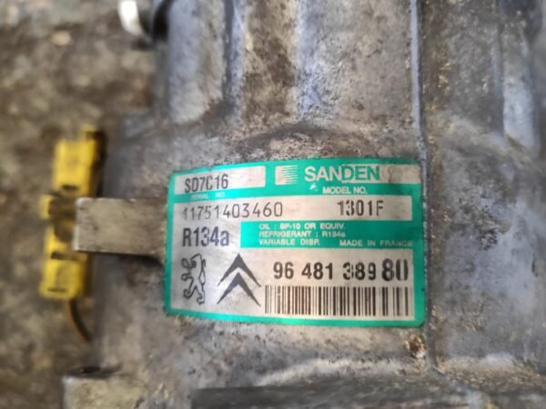 Compresor aire acondicionado Peugeot 407 2.0 HDi (136 cv) - Imagen 4