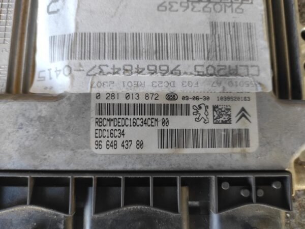 Centralita motor uce Peugeot 207 SW 1.6 HDI (92 cv) - Imagen 2