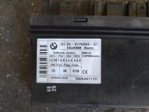 Modulo electronico Bmw Serie 5 (E60, Versión 2007) 520d (177 cv) Automatico - Imagen 2