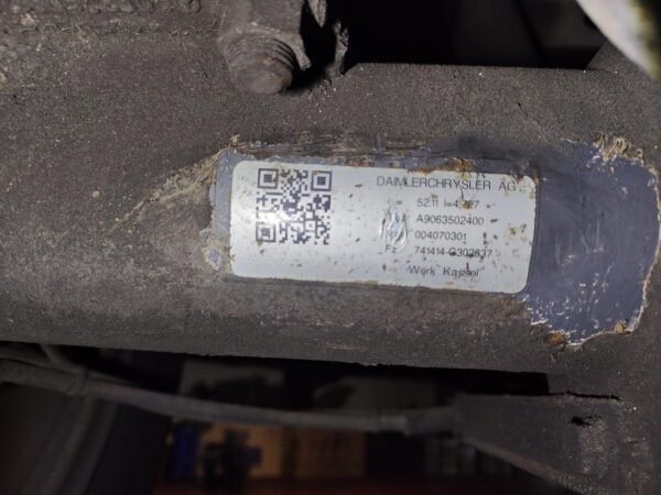 Puente trasero Mercedes Benz Sprinter 5-t Caja/Chasis (906) 515 CDI (906,153, 906,155, 906,253, 906,255) (150 cv) - Imagen 6