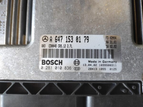 Centralita motor uce Mercedes Benz Clase E (W211) E 270 CDI (177 cv) Automatico - Imagen 2