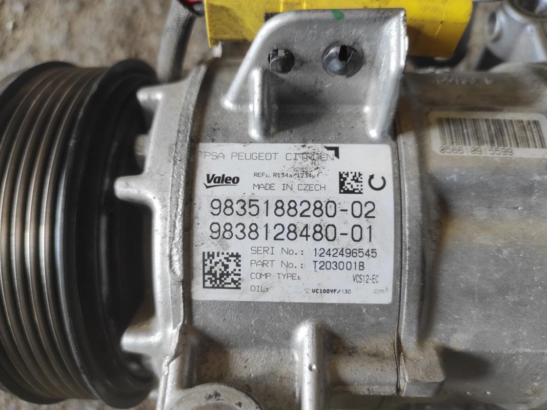 Compresor aire acondicionado Peugeot 508 II (FB_, FH_, F3_) 1.2 Puretech 130 (131cv) - Imagen 4